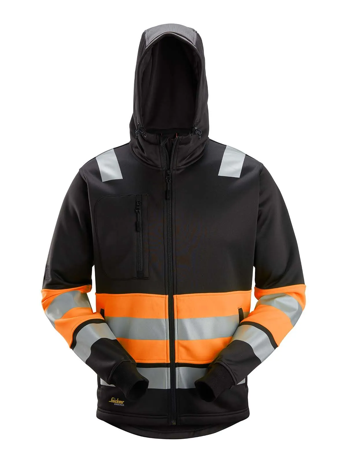 8038&#x20;High&#x20;Vis&#x20;Work&#x20;Hoodie&#x20;Full&#x20;Zip&#x20;Class&#x20;1&#x20;-&#x20;Snickers