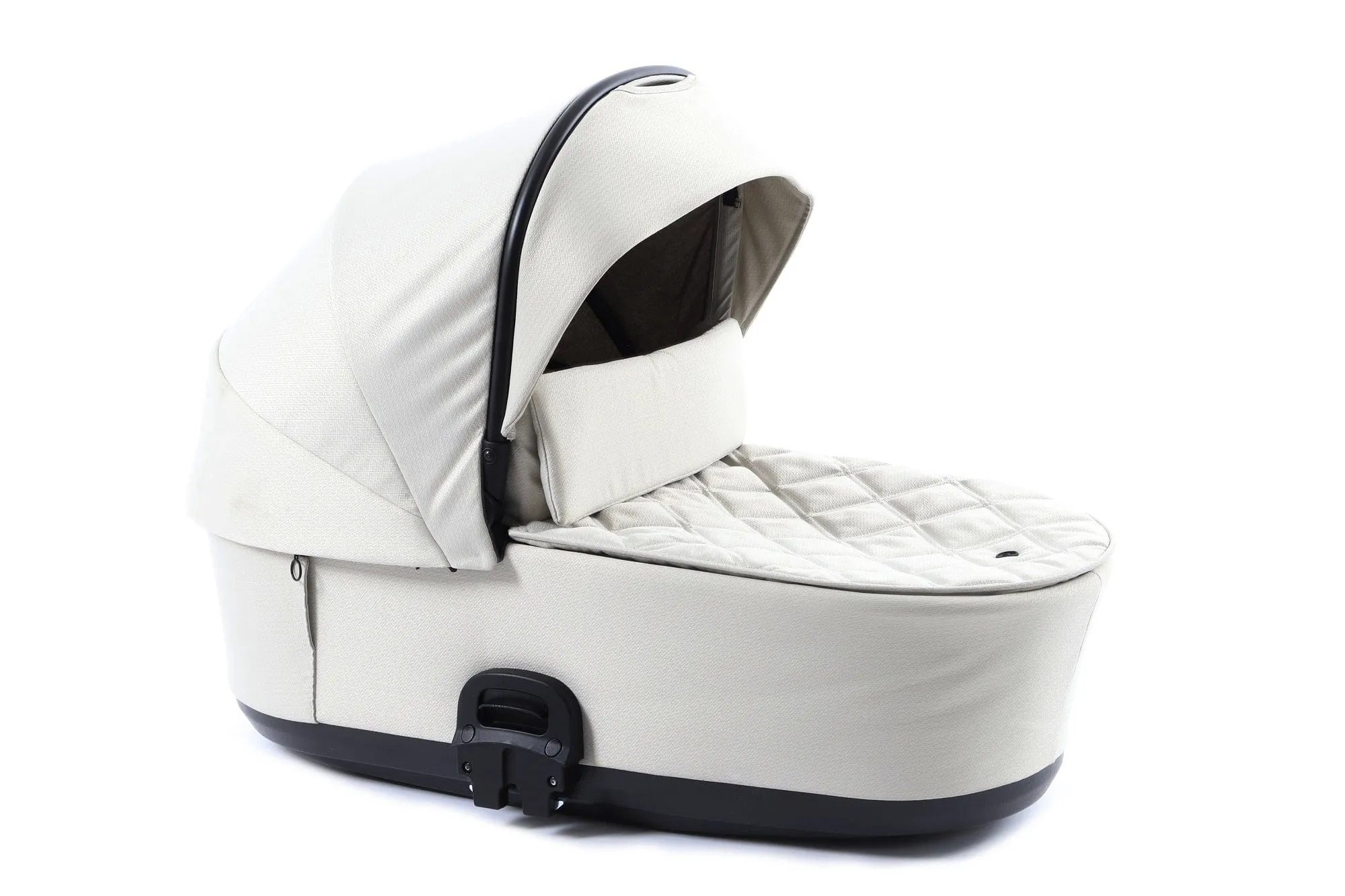 BabyStyle Prestige Vogue Pushchair - Ivory / Gold Frame / Black Leather