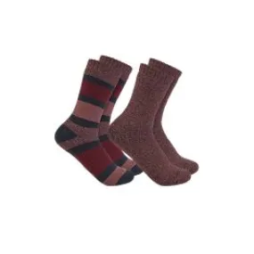 Carhartt&#x20;High&#x20;Work&#x20;Socks&#x20;2-pack&#x20;Women&#x20;SC3152-W&#x20;-&#x20;Red