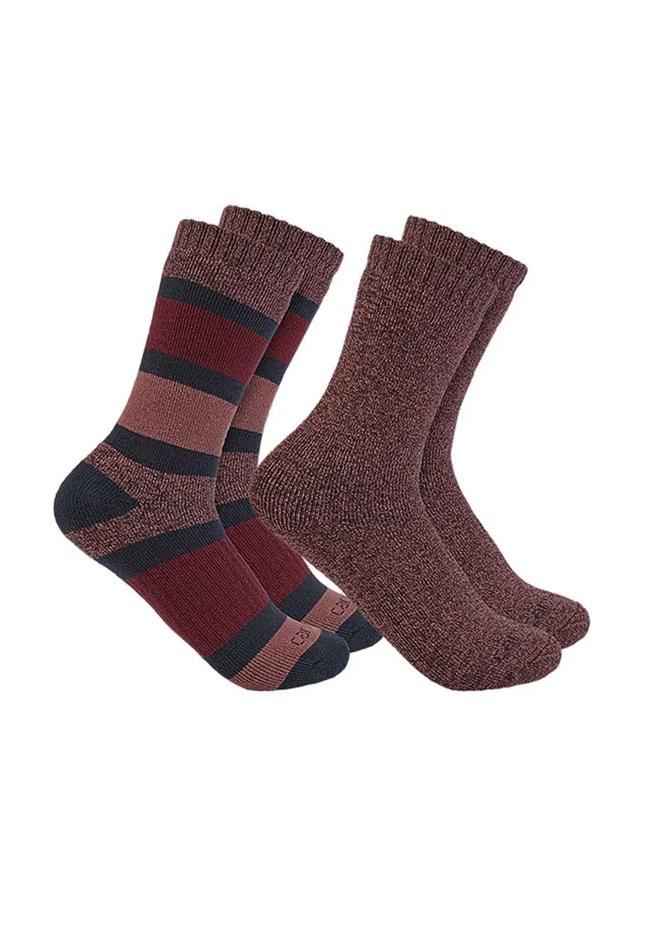 Carhartt&#x20;High&#x20;Work&#x20;Socks&#x20;2-pack&#x20;Women&#x20;SC3152-W&#x20;-&#x20;Red