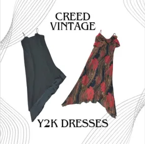 HE203 Aesthetic Dark theme Y2K Dresses - 15 Pcs